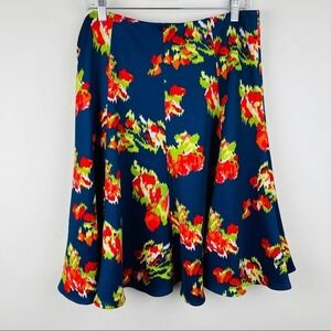 Valerie Stevens floral print flutter skirt